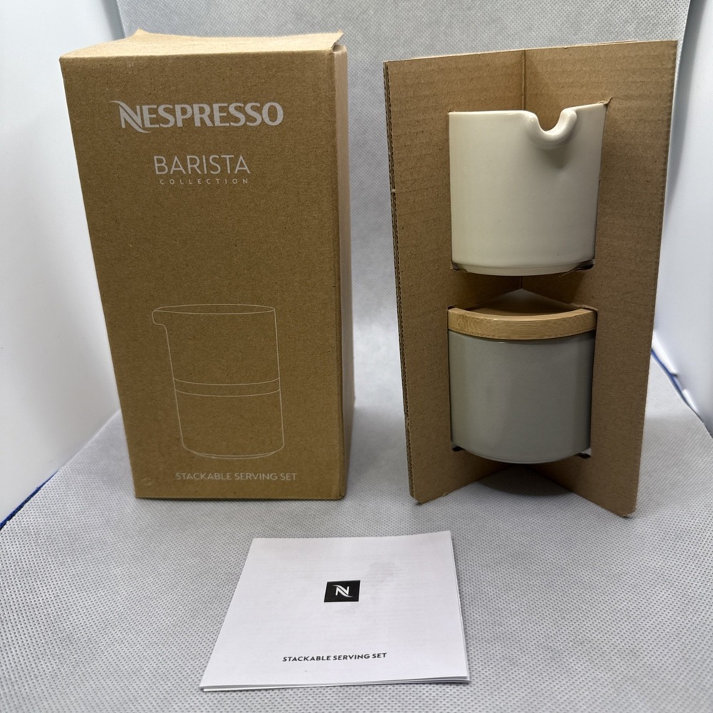 NIB Nespresso Stackable Serving Set - Barista Collection Open Box - Picture 1 of 4